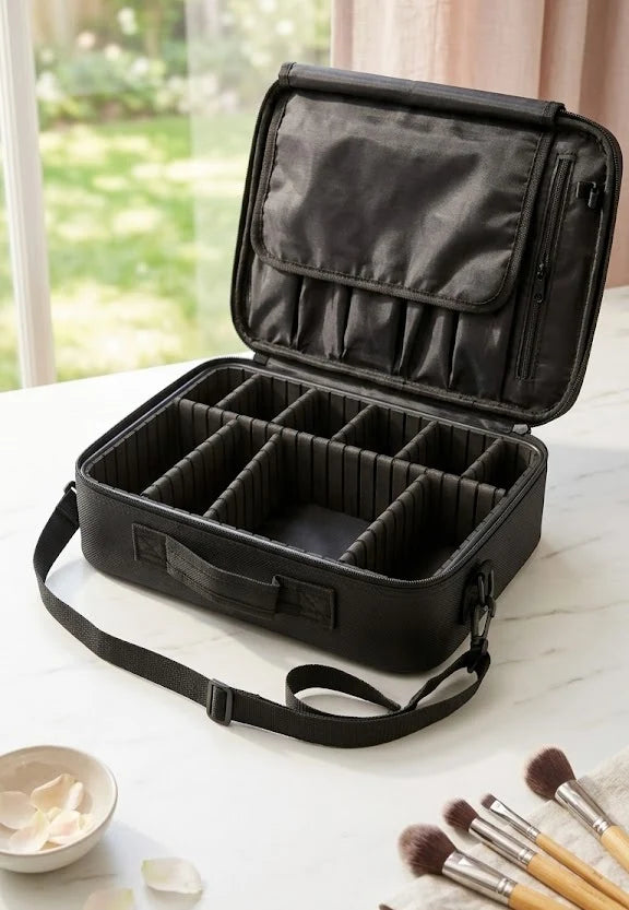 Stylish Leopard Print Cosmetic Case – Organized Beauty On the Go