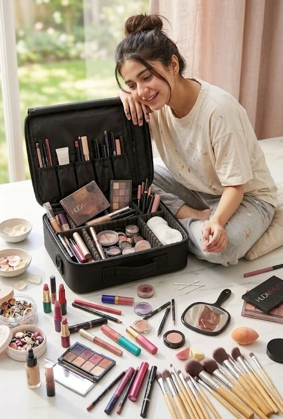 Stylish Leopard Print Cosmetic Case – Organized Beauty On the Go