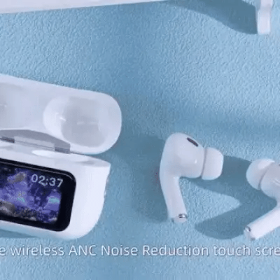 Touchscreen Bluetooth Earbuds – Wireless Music & Easy Control (EW72)