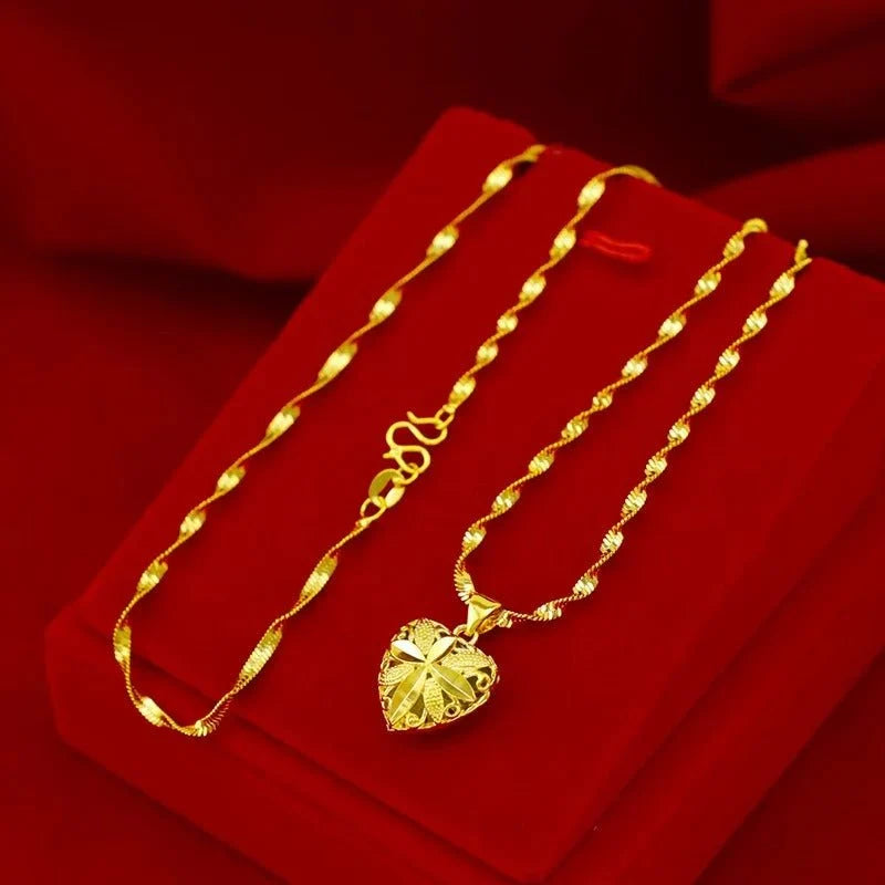 Heart Shaped Memorial Necklace For Girl