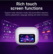Touchscreen Bluetooth Earbuds – Wireless Music & Easy Control (EW72)