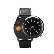 Military-Inspired USB Lighter Watch for Men – Bold Multi-Function Style