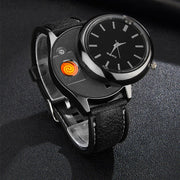 Military-Inspired USB Lighter Watch for Men – Bold Multi-Function Style