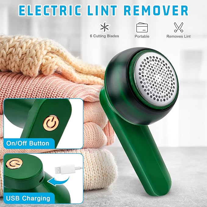 Effortless Fabric Cleaning Rechargeable Lint Remover