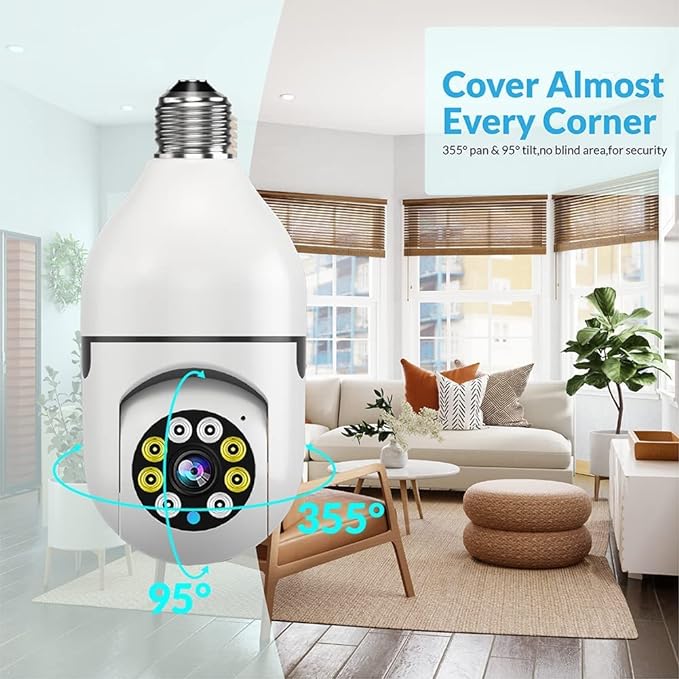 24/7 Home Security & Night Vision – WiFi Camera with LED Lights