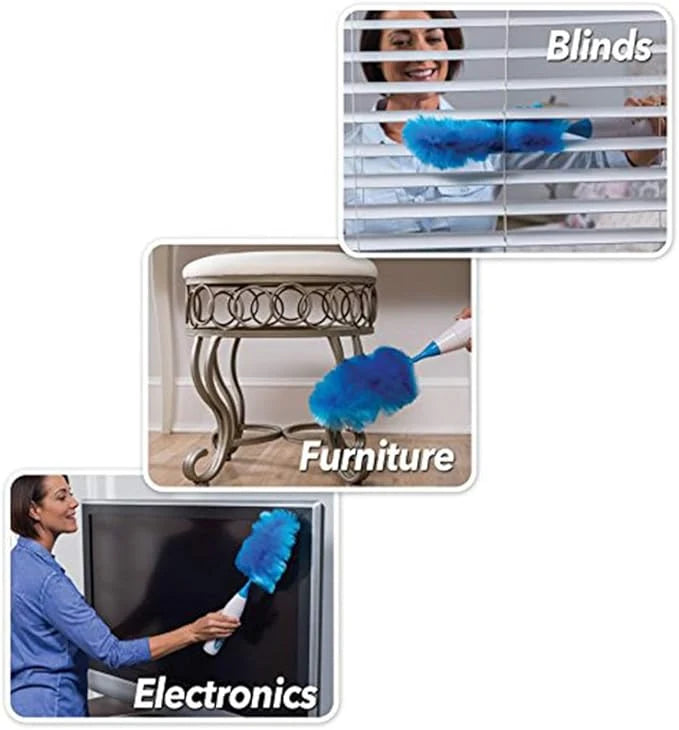 Rechargeable Spin Cleaner Duster – Removes Dust & Cleans Hard-to-Reach Areas