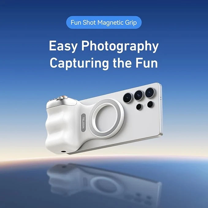 Magnetic Grip for Stable Shots – Easy Hands-Free Filming & Vlogging