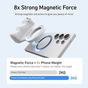 Magnetic Grip for Stable Shots – Easy Hands-Free Filming & Vlogging