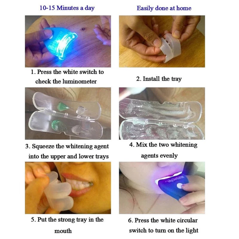 Yellow Teeth Solution – At-Home Tooth Whitening System