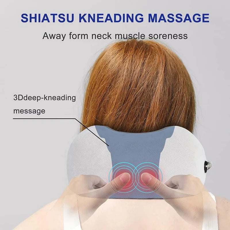 Neck & Shoulder Tension Relief – U-Shaped Massage Pillow