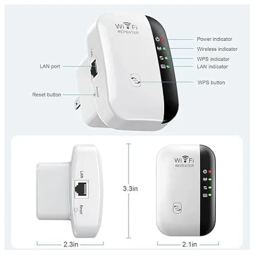 Boost Weak WiFi Signals – High-Speed Range Extender Repeater
