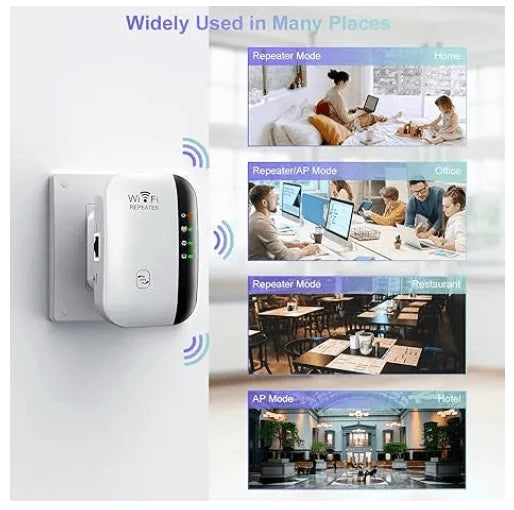 Boost Weak WiFi Signals – High-Speed Range Extender Repeater